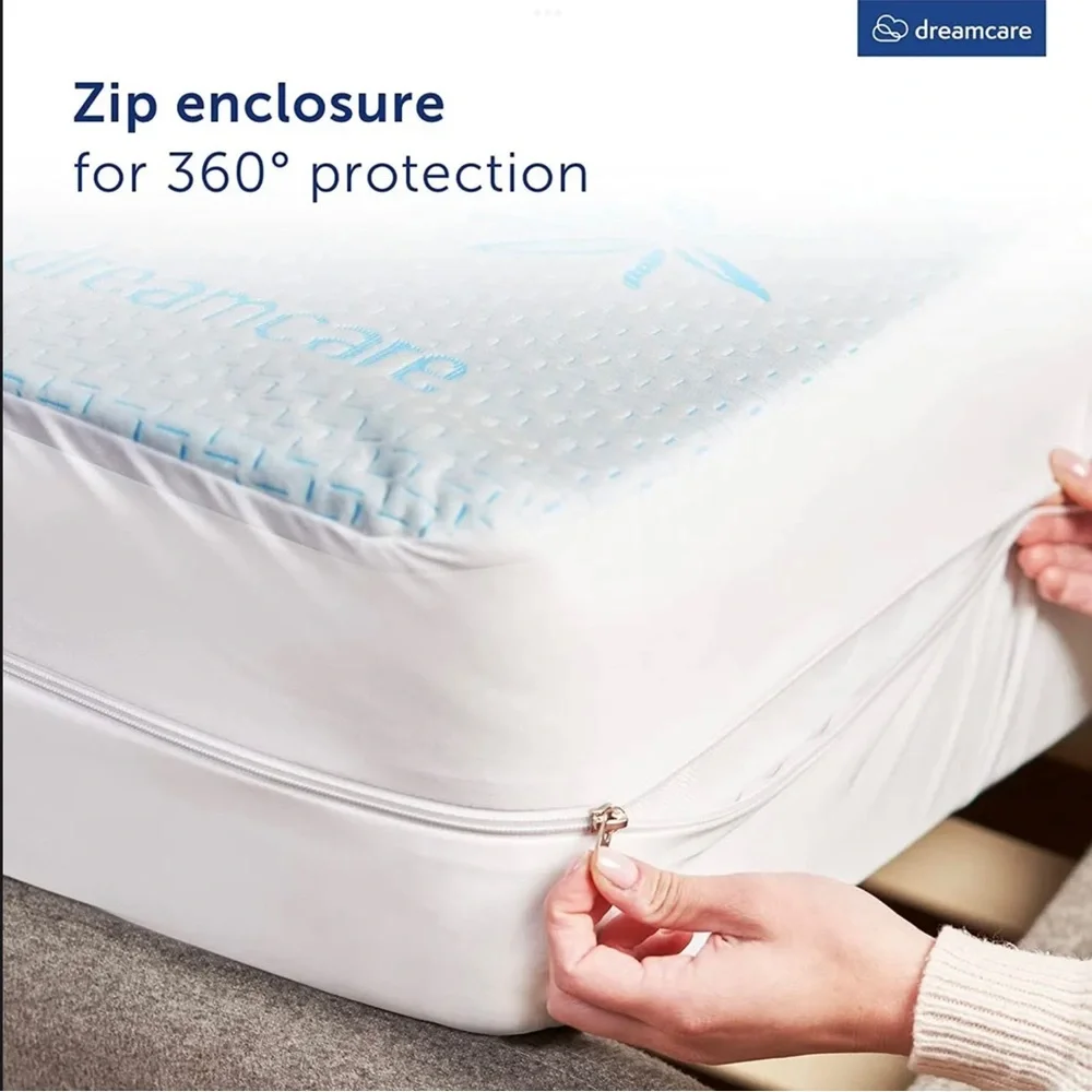 Bamboo Mattress Protector Mattress Encasement Bed Bug Proof Waterproof Cover Pad
